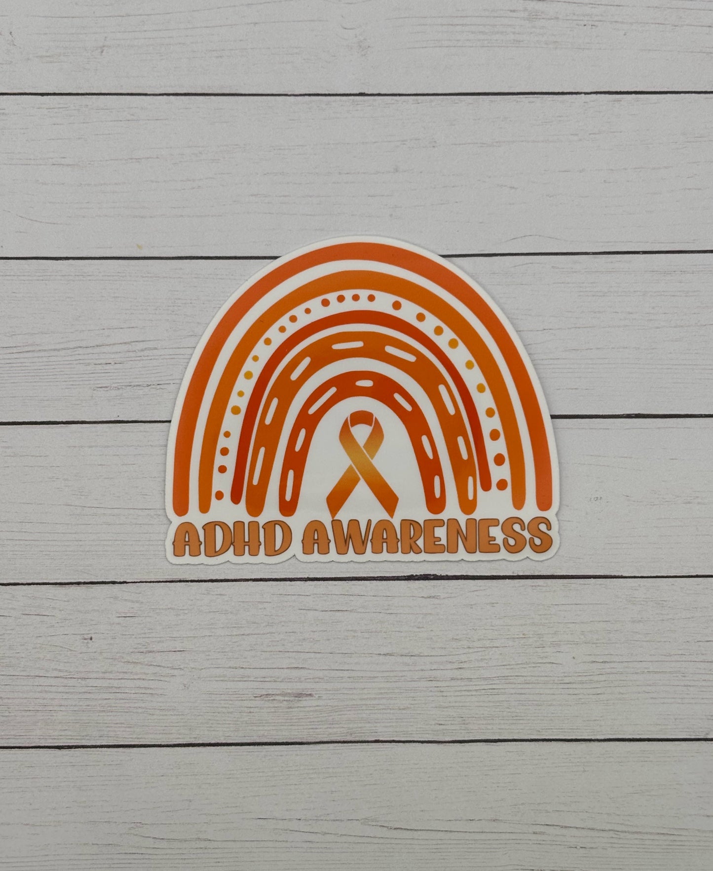ADHD Awareness Rainbow Sticker