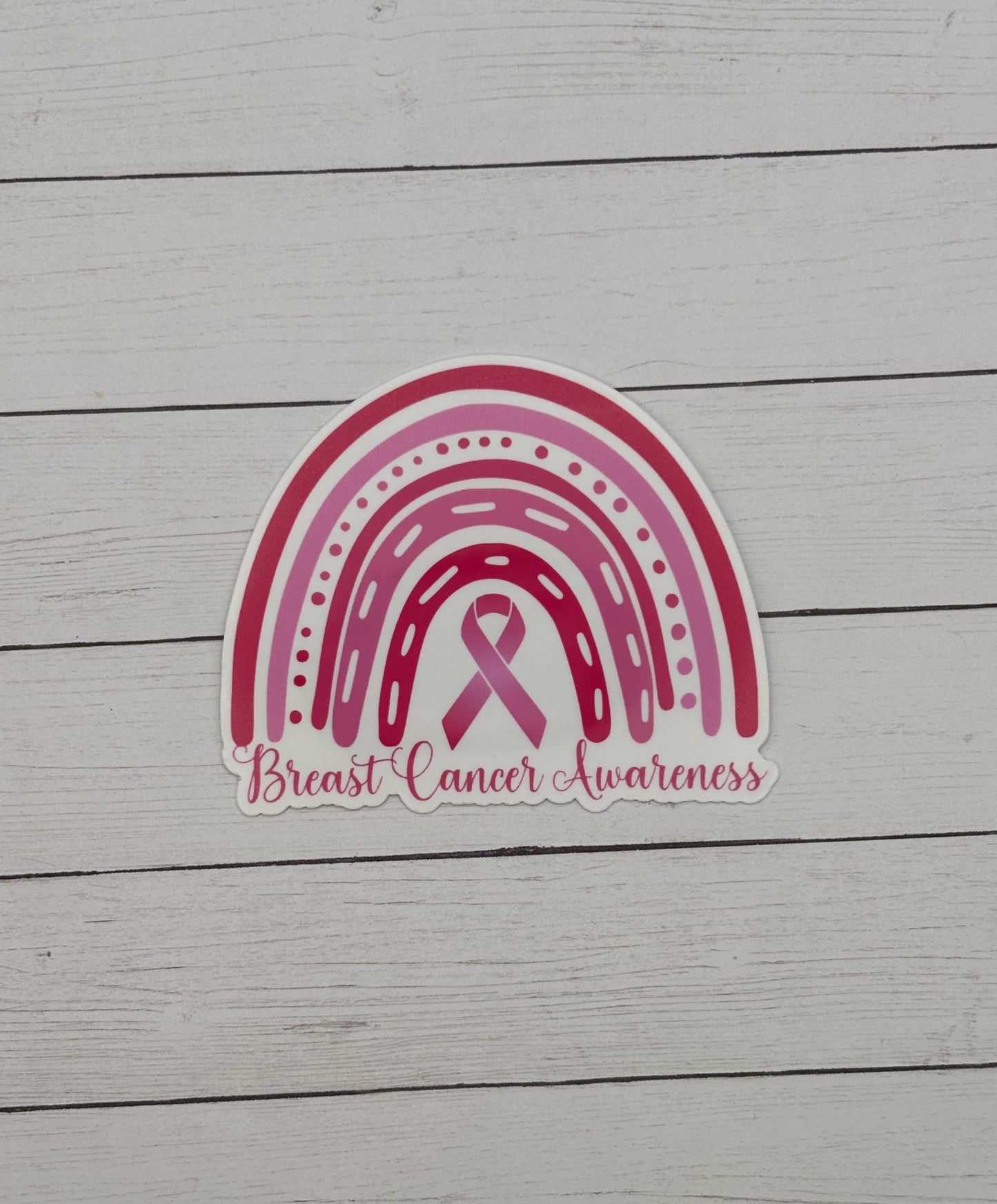 Breast Cancer Awareness Rainbow Sticker