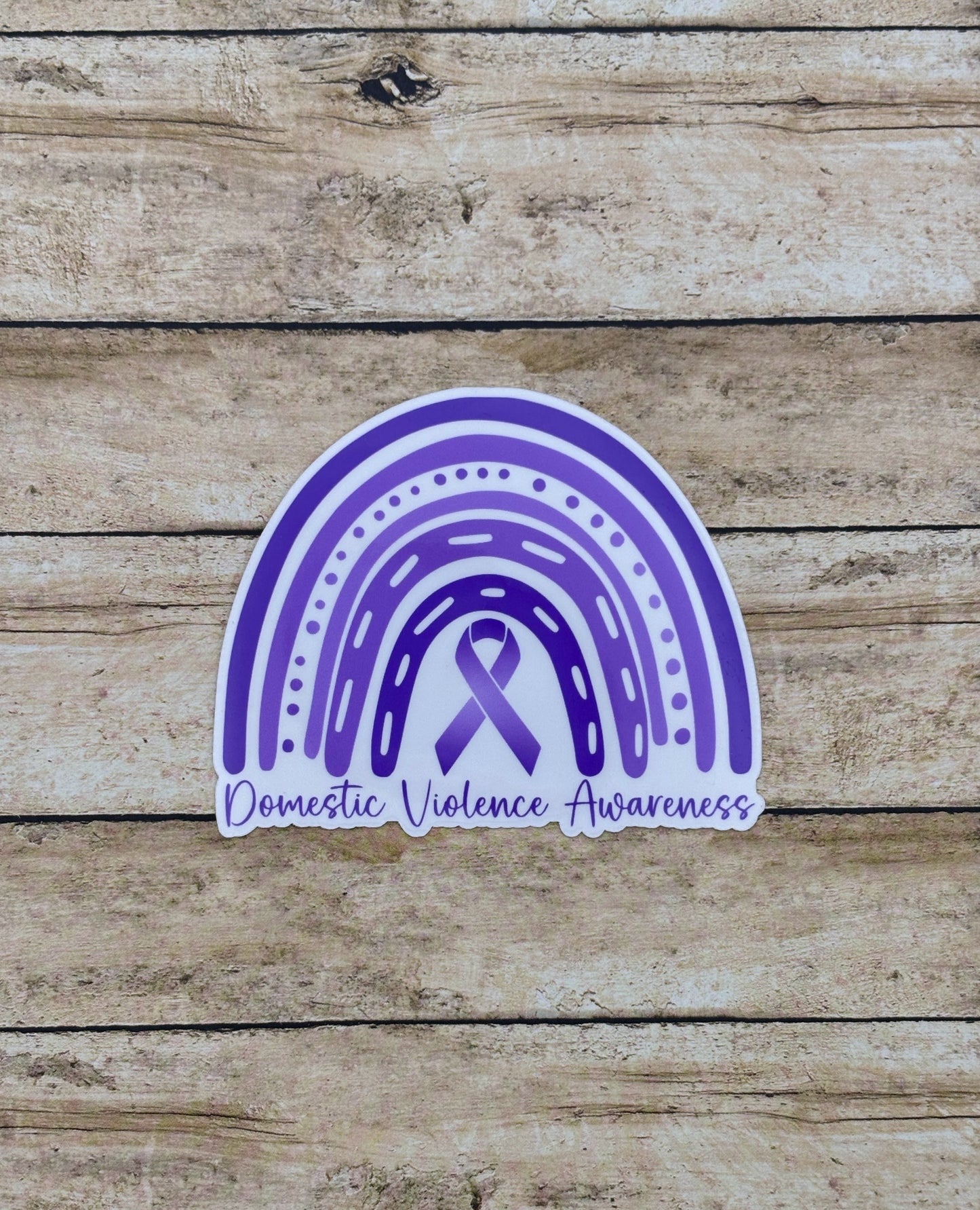 Domestic Violence Awareness Rainbow Sticker