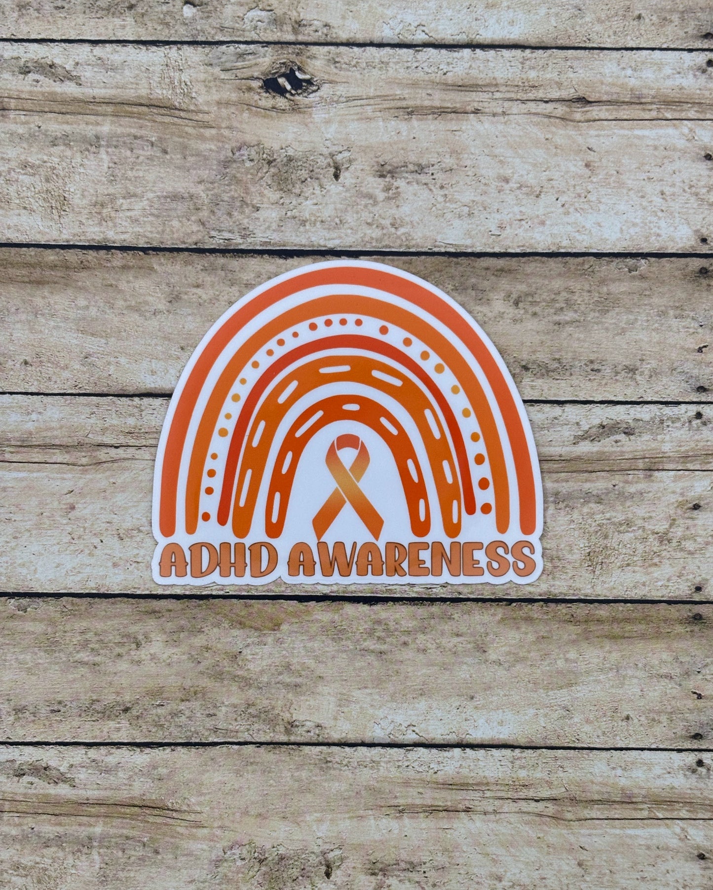 ADHD Awareness Rainbow Sticker