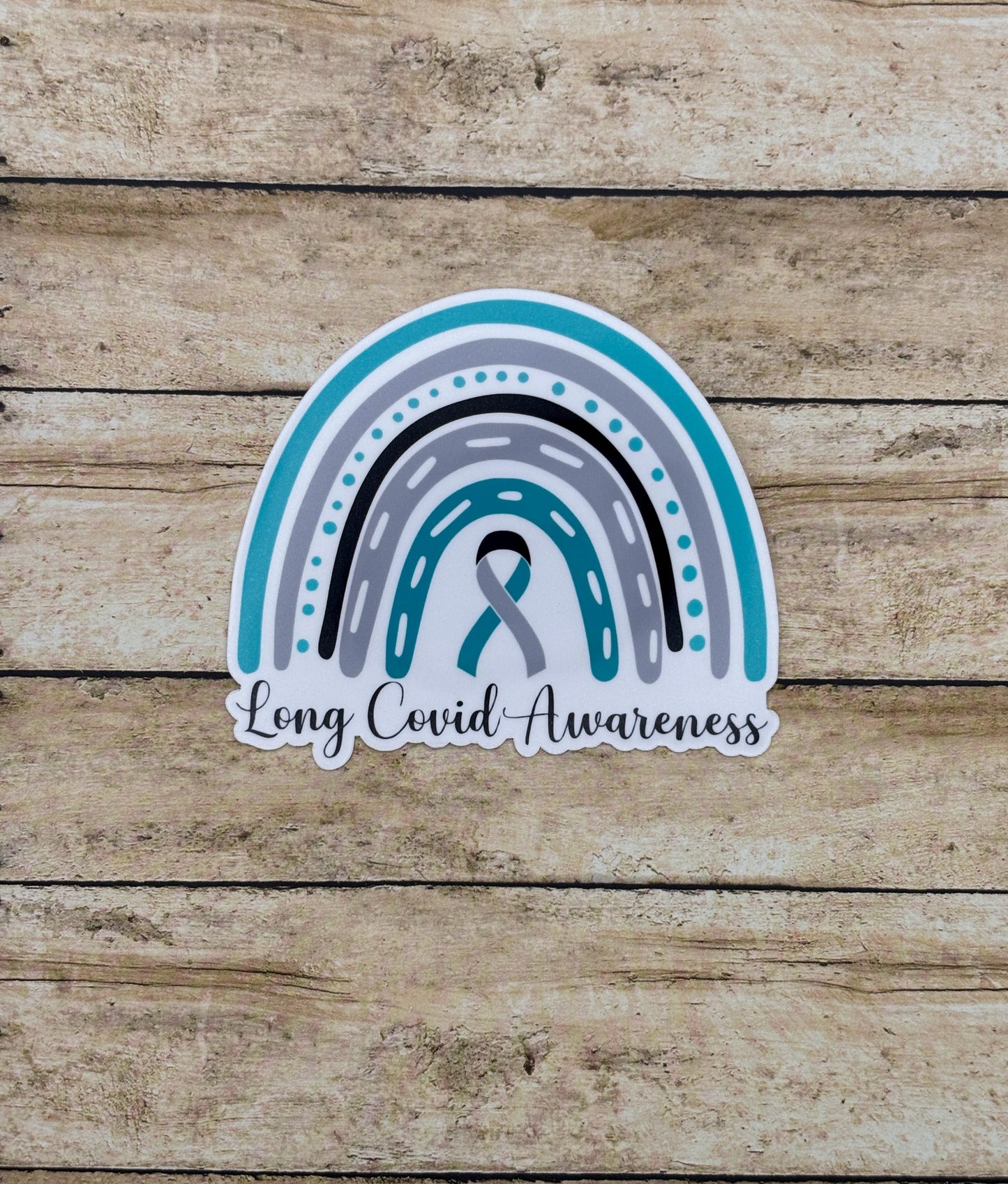 Long Covid Awareness Rainbow Sticker