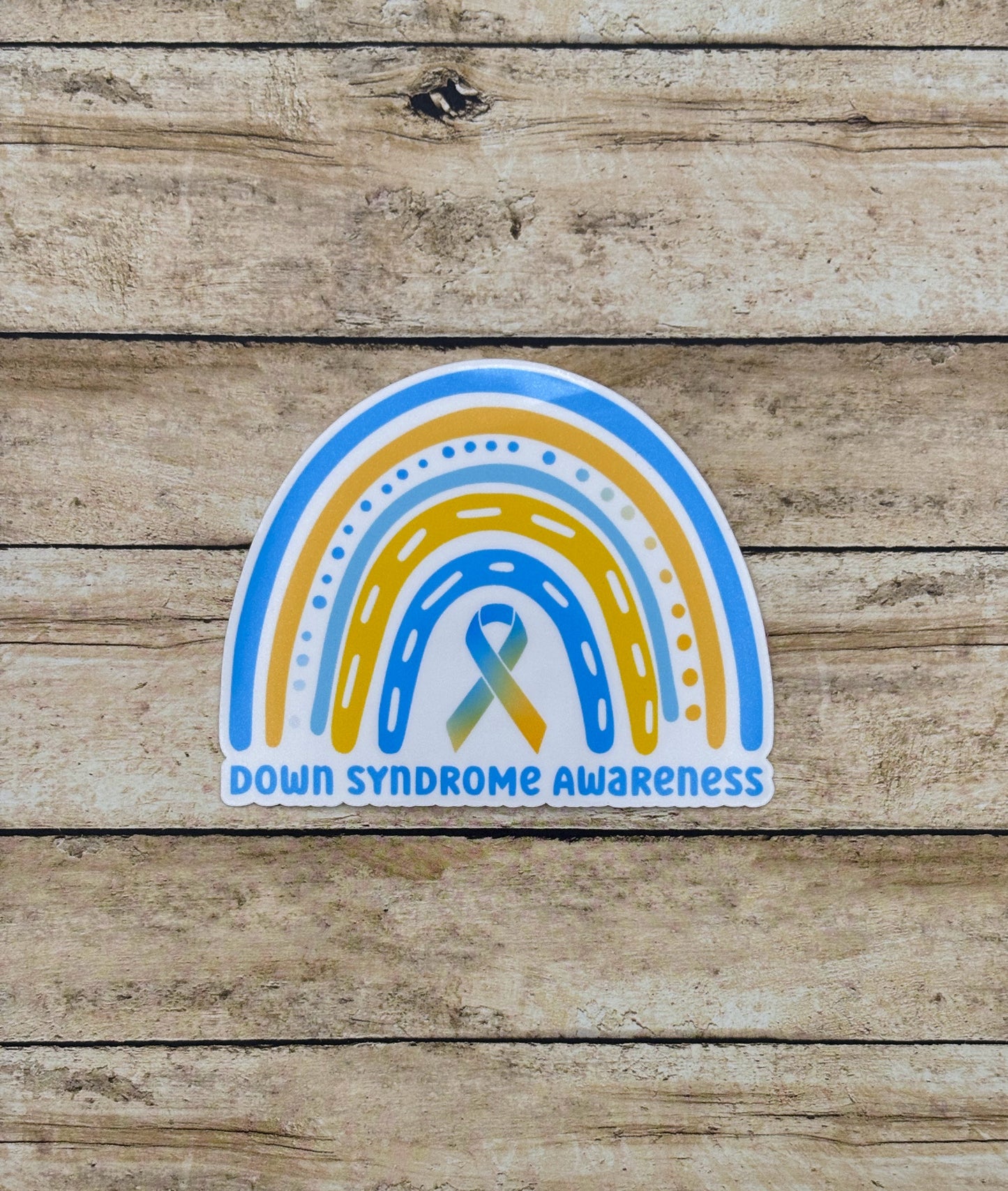 Down Syndrome Awareness Rainbow Sticker