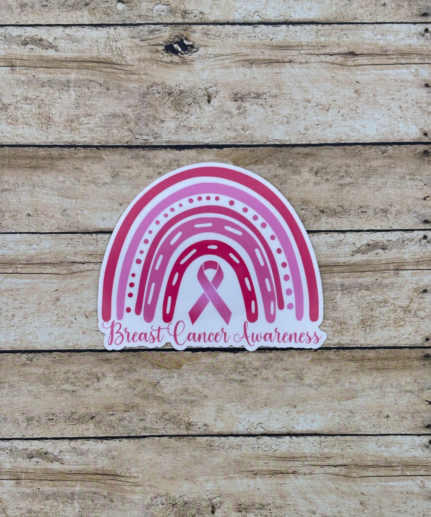 Breast Cancer Awareness Rainbow Sticker