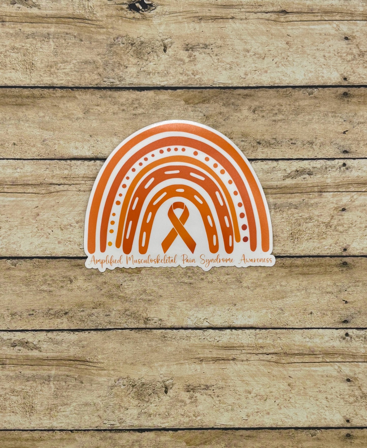 Amplified Musculoskeletal Pain Syndrome Awareness Rainbow Sticker