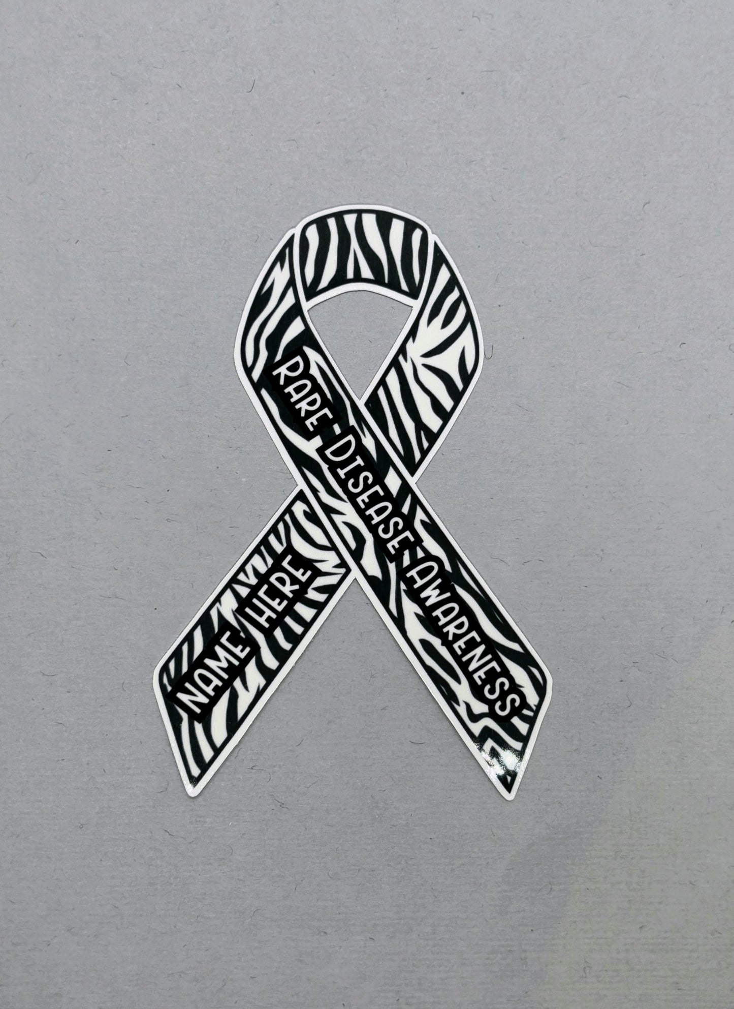 Rare Disease Awareness Custom Ribbon Sticker