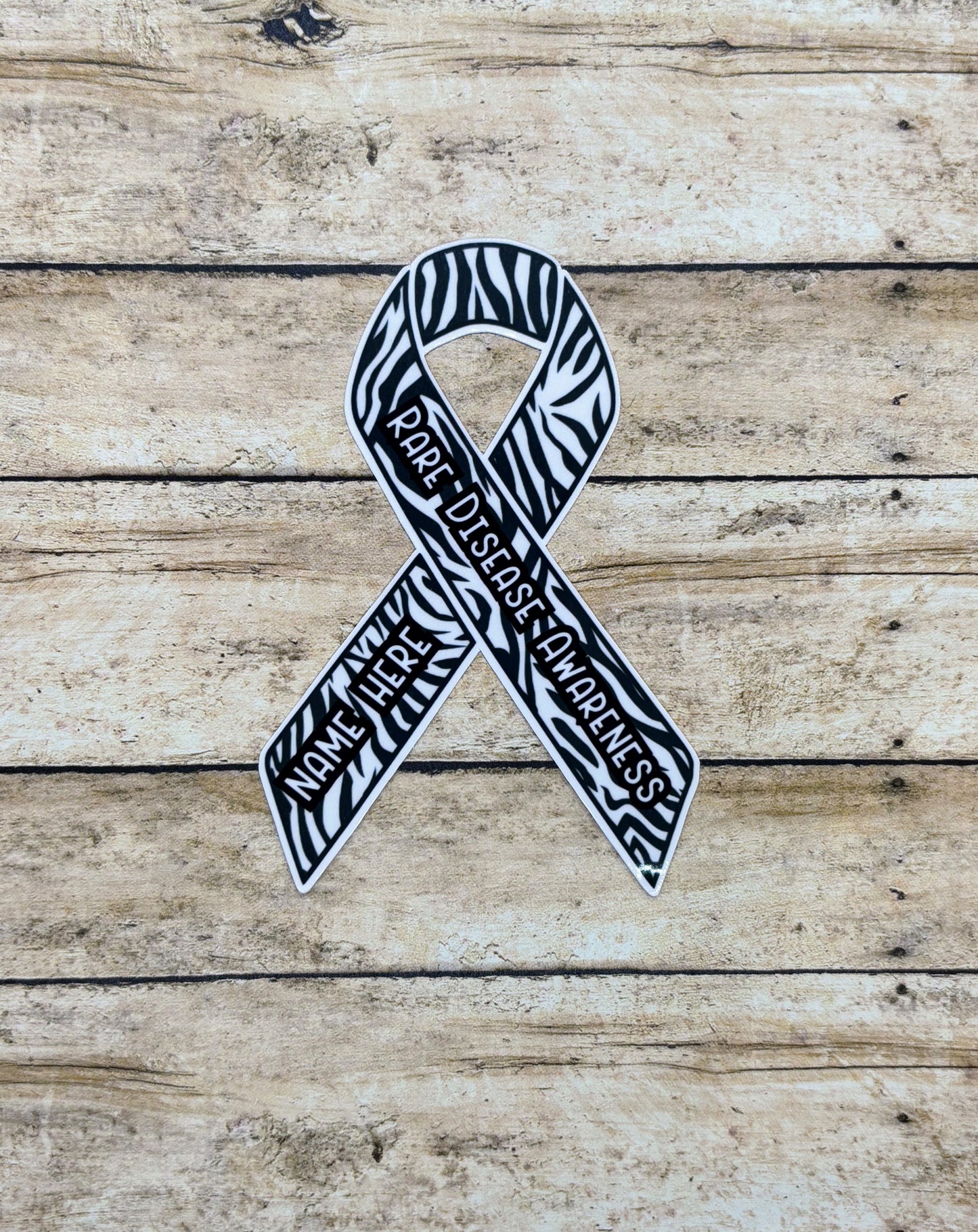 Rare Disease Awareness Custom Ribbon Sticker