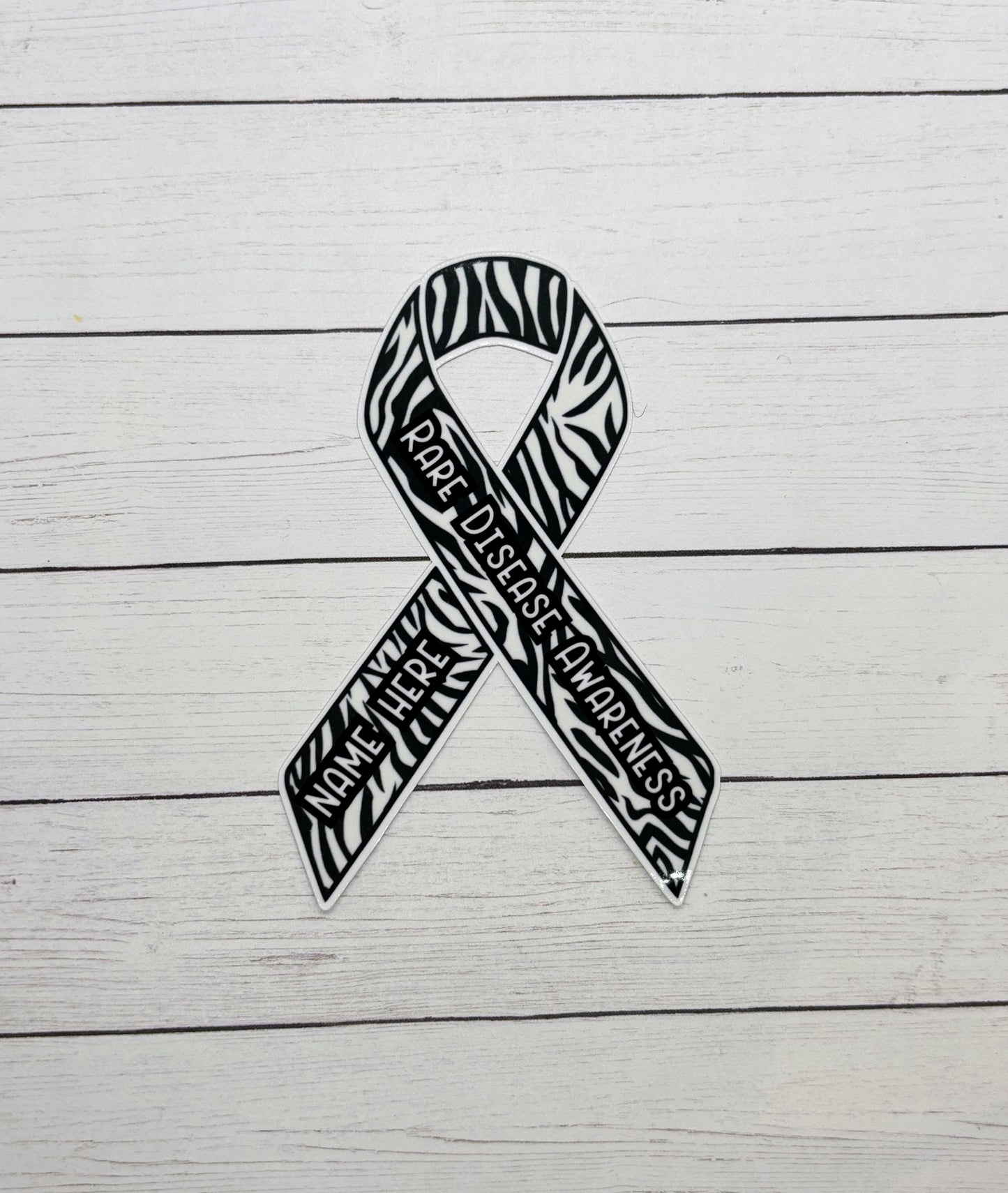 Rare Disease Awareness Custom Ribbon Sticker