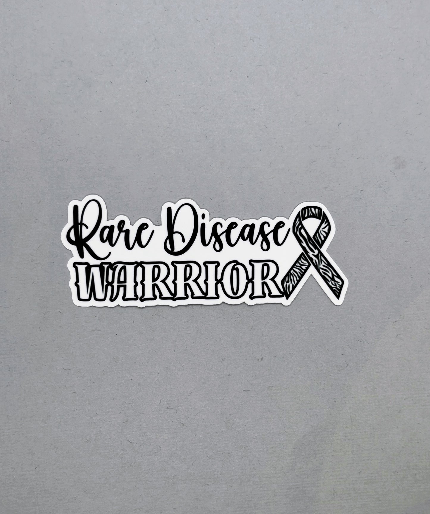 Rare Disease Warrior with Ribbon Sticker