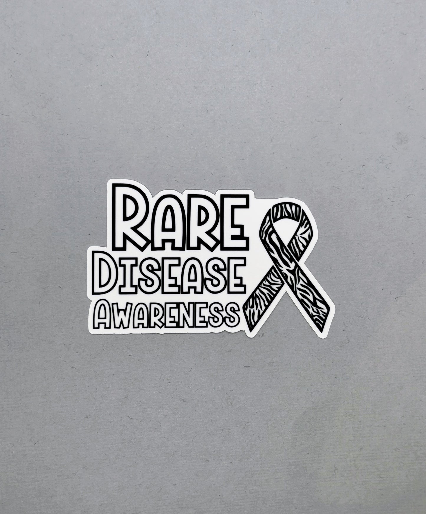 Rare Disease Awareness with Ribbon Sticker