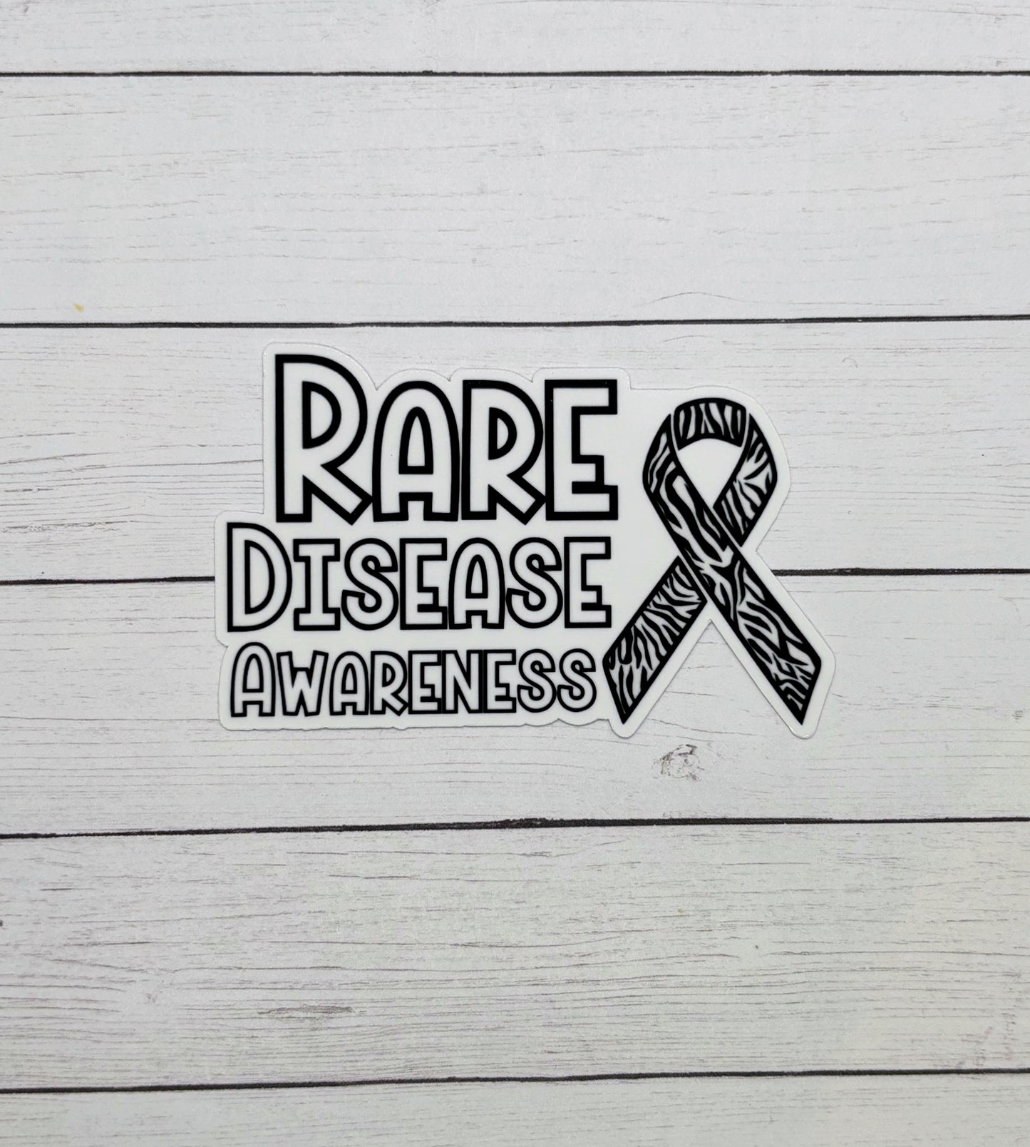 Rare Disease Awareness with Ribbon Sticker