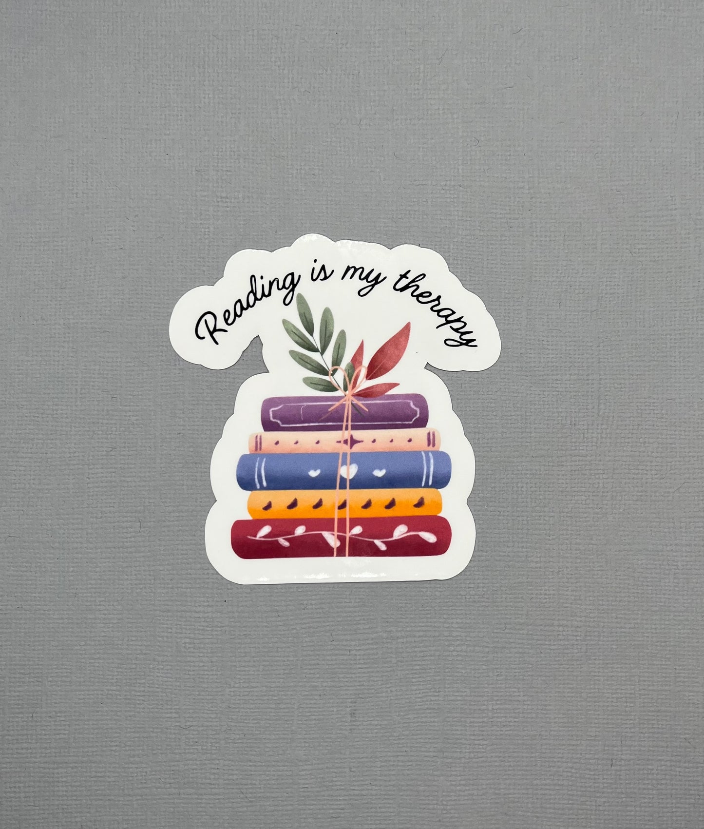 Reading is my Therapy Sticker