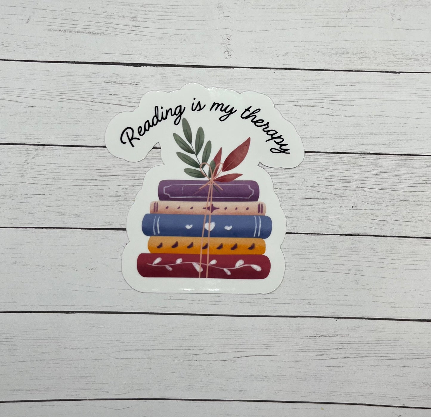 Reading is my Therapy Sticker