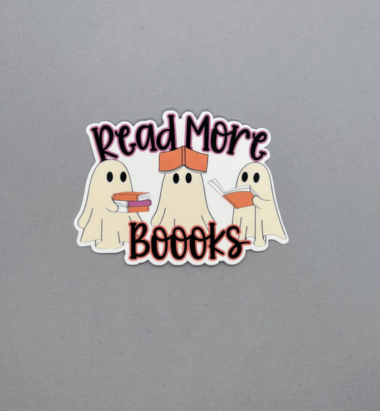 Read More Boooks Ghosts Sticker