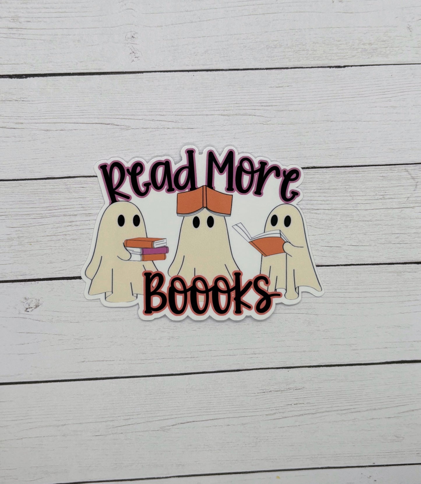 Read More Boooks Ghosts Sticker