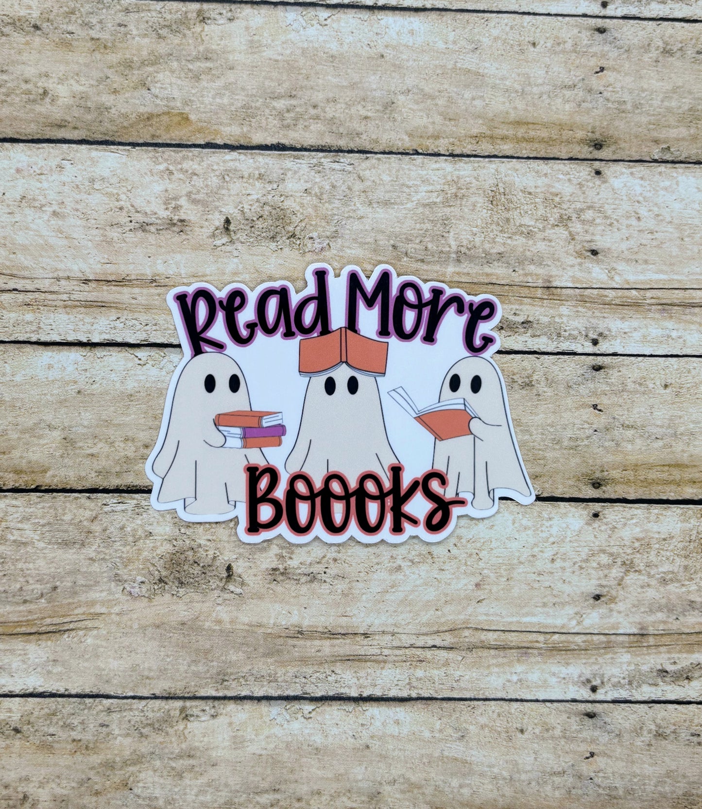 Read More Boooks Ghosts Sticker