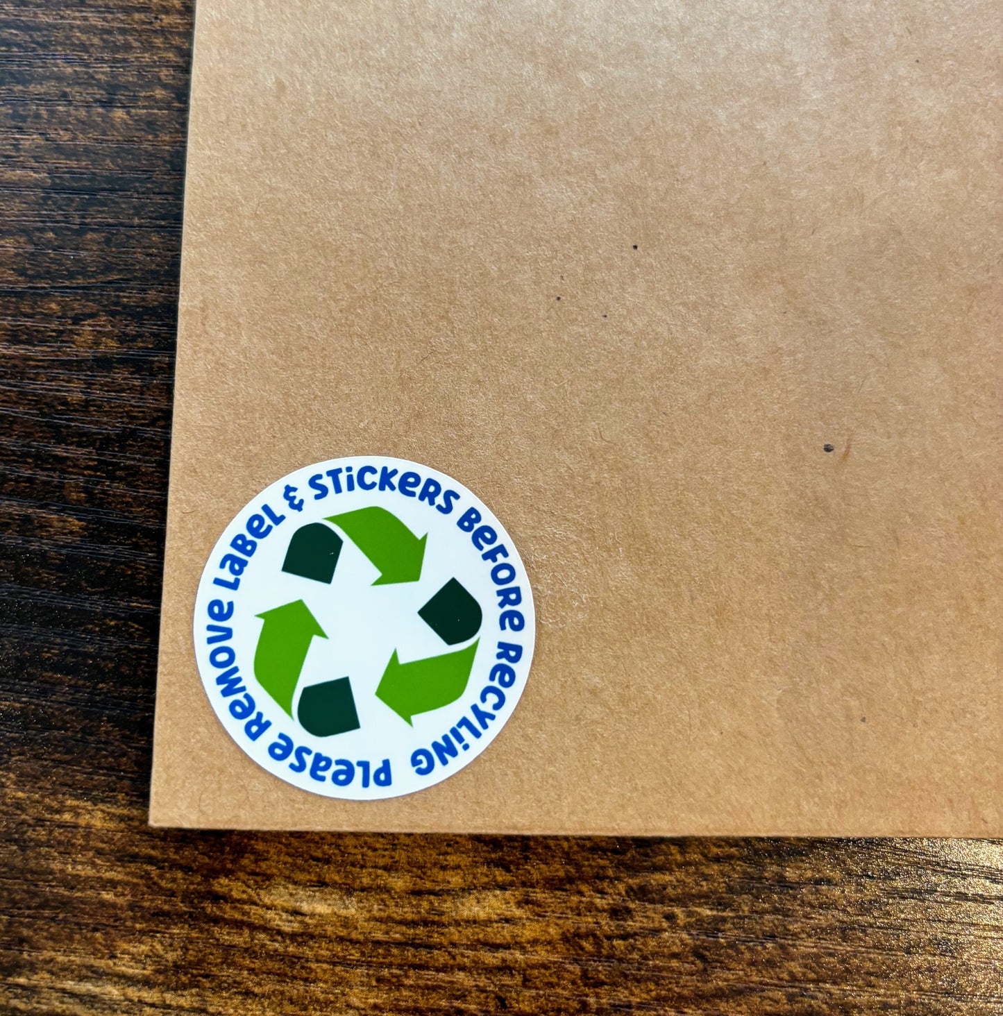 Please remove label & Stickers before recycling - Small Business Packaging Stickers - 12 stickers