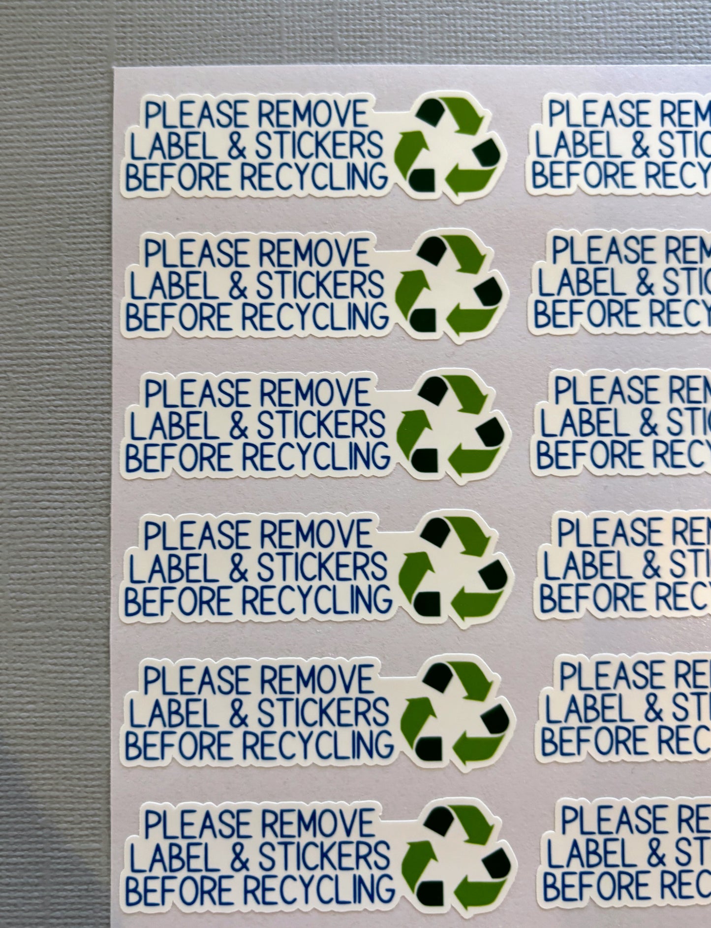 Please remove label & Stickers before recycling - Small Business Packaging Stickers - 16 stickers