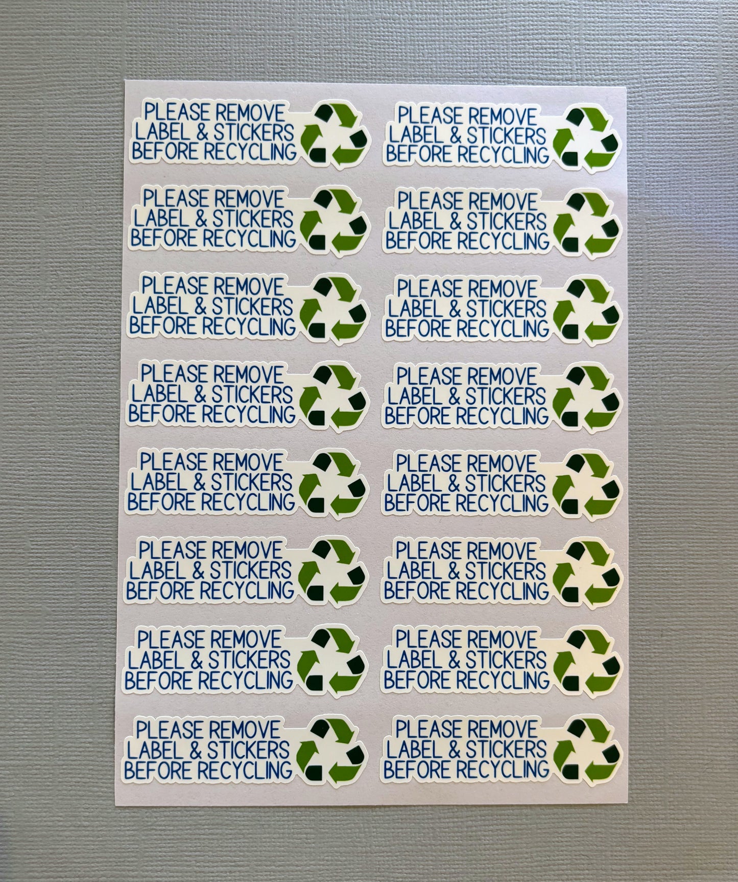 Please remove label & Stickers before recycling - Small Business Packaging Stickers - 16 stickers