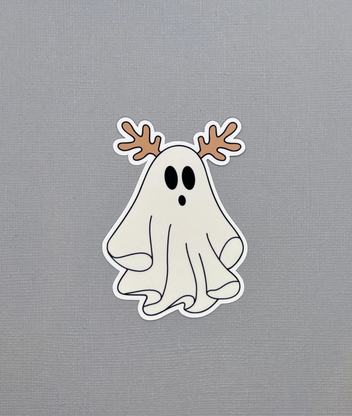 Reindeer Ghost Sticker