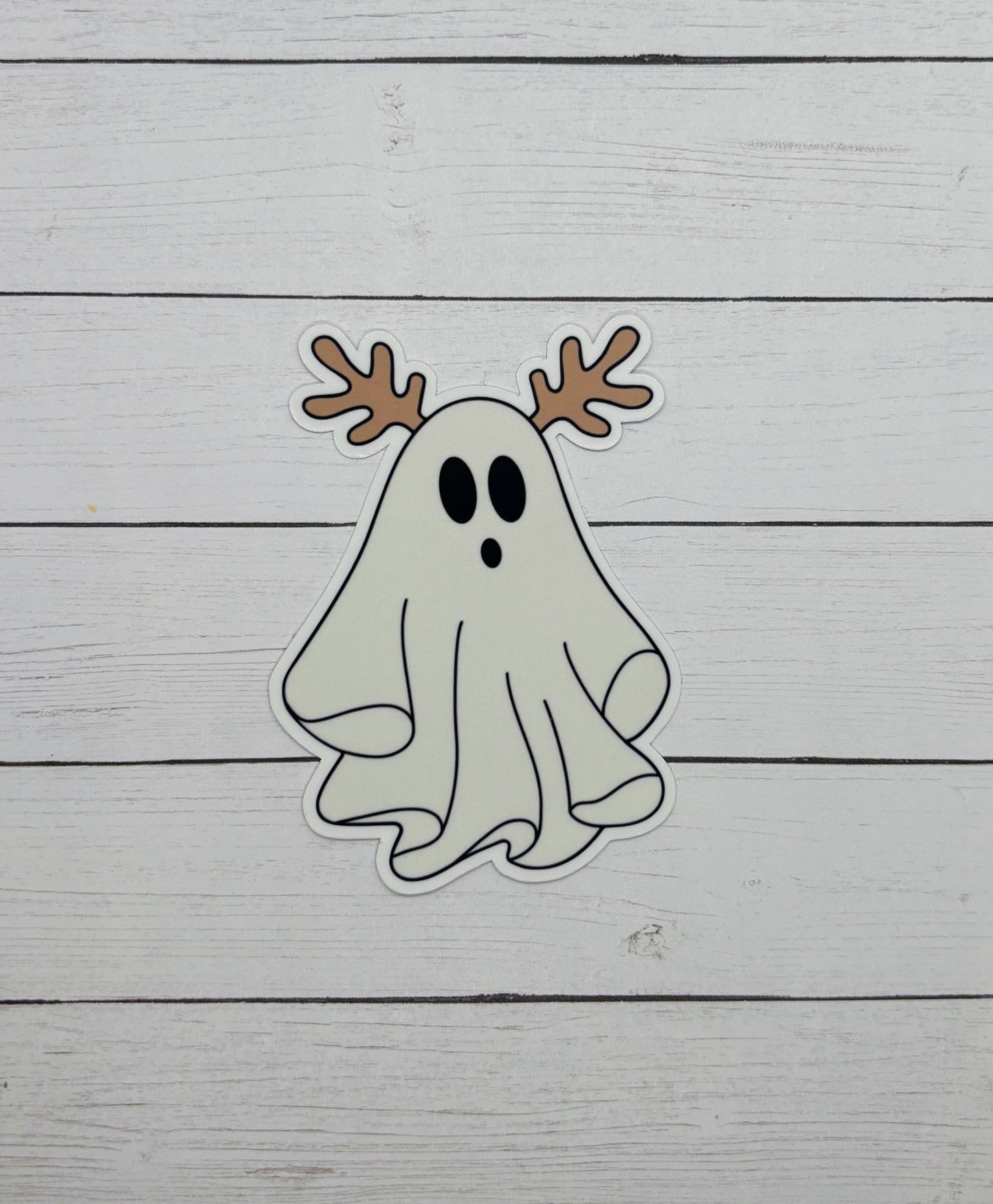 Reindeer Ghost Sticker