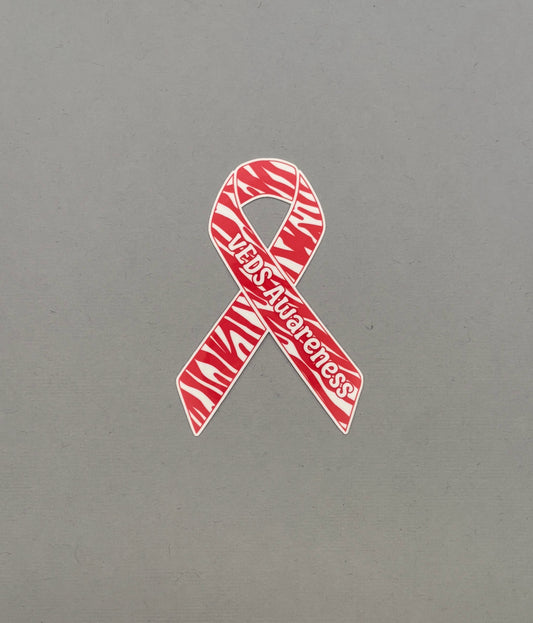 vEDS (Vascular Ehlers–Danlos syndrome) Awareness Ribbon Sticker