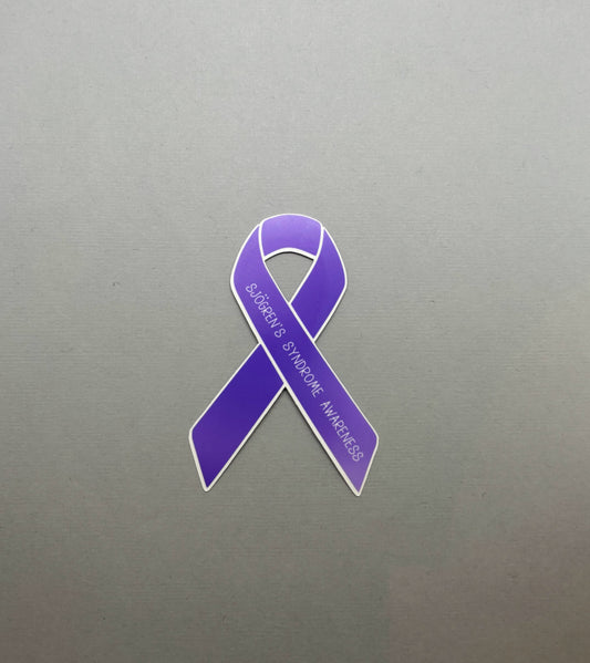 Sjogren's Syndrome Awareness Ribbon Sticker