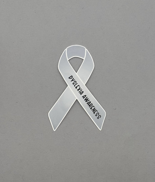 Dyslexia Awareness Ribbon Sticker