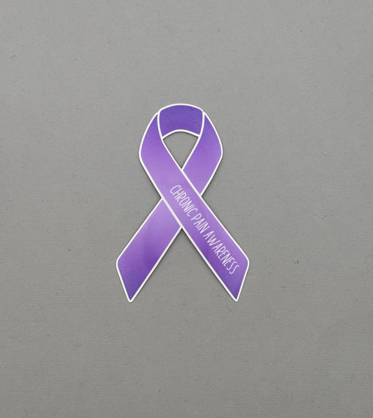 Chronic Pain Awareness Ribbon Sticker