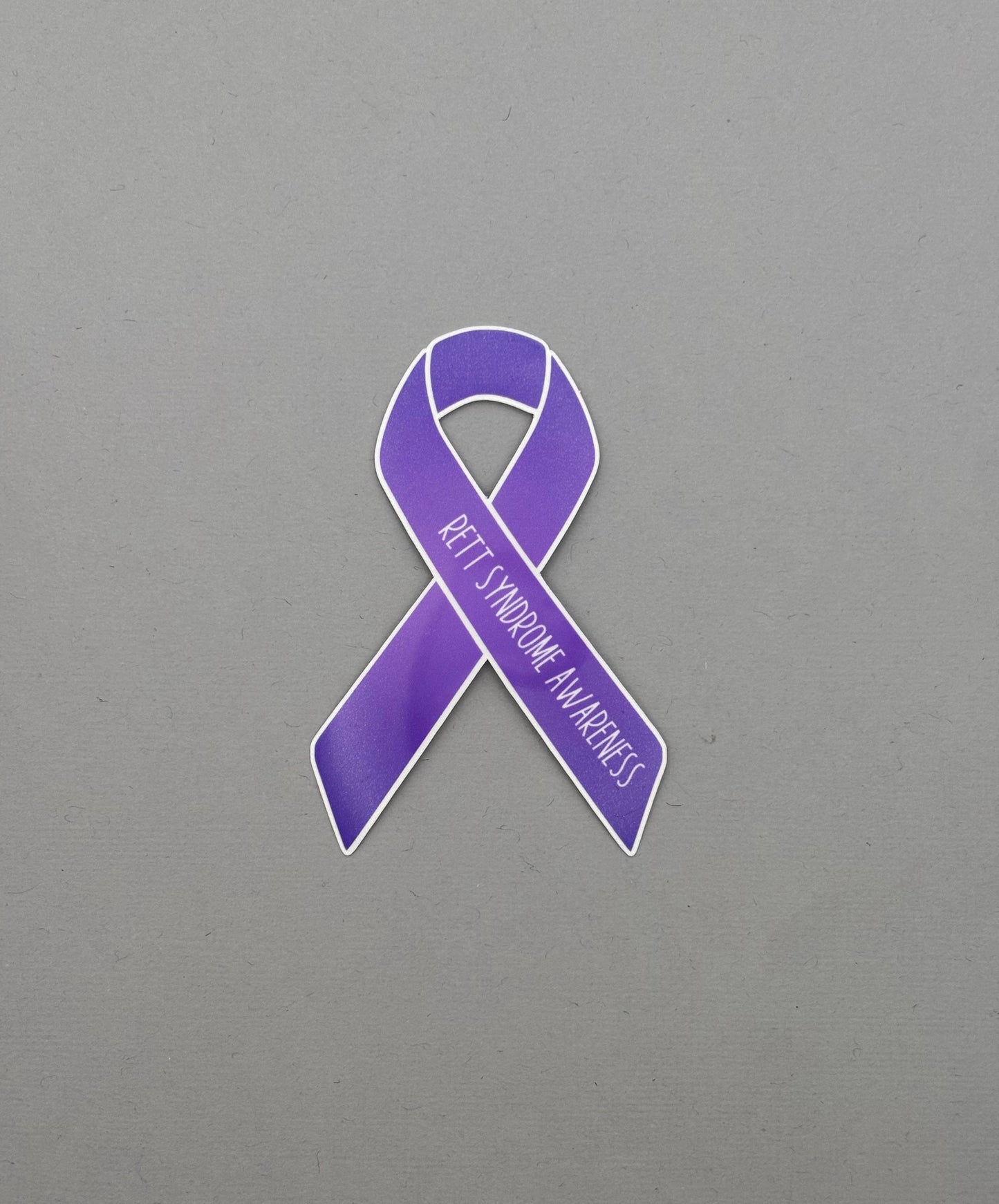 Rett Syndrome Awareness Ribbon Sticker