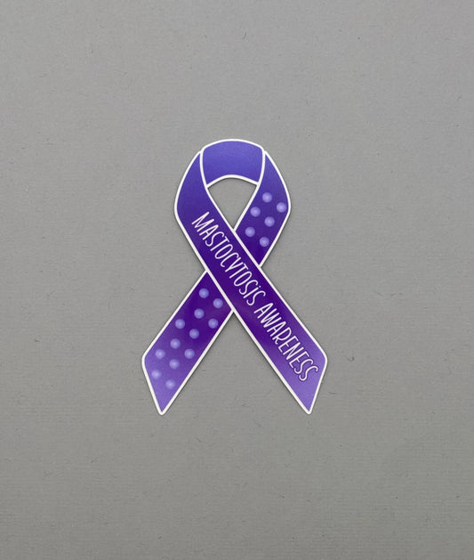Mastocytosis Awareness Ribbon Sticker