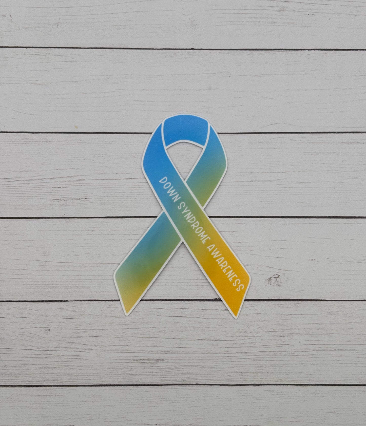Down Syndrome Awareness Ribbon Sticker
