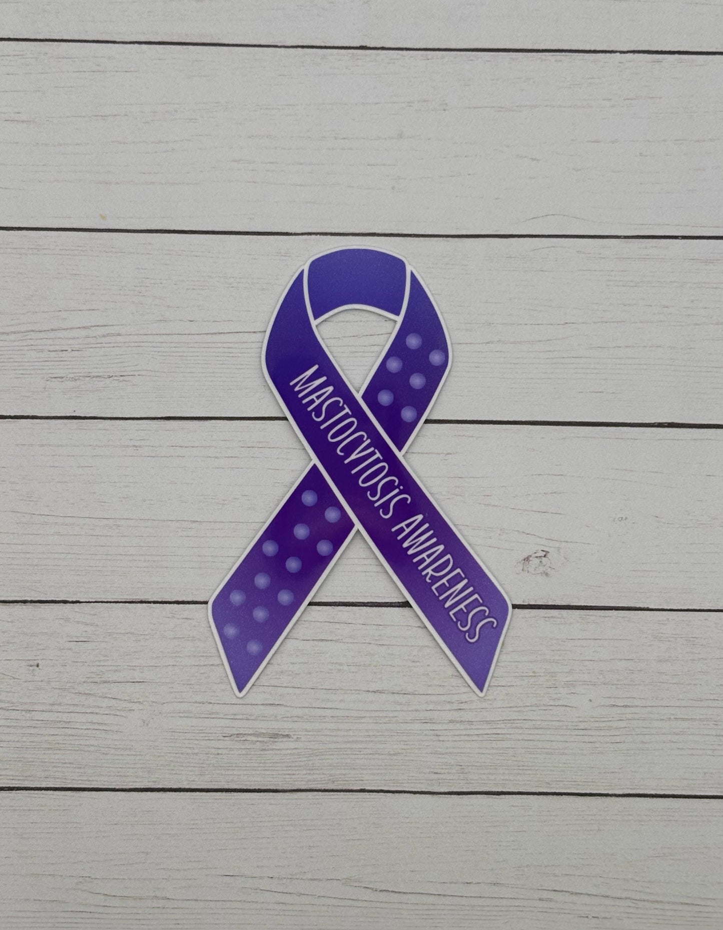 Mastocytosis Awareness Ribbon Sticker