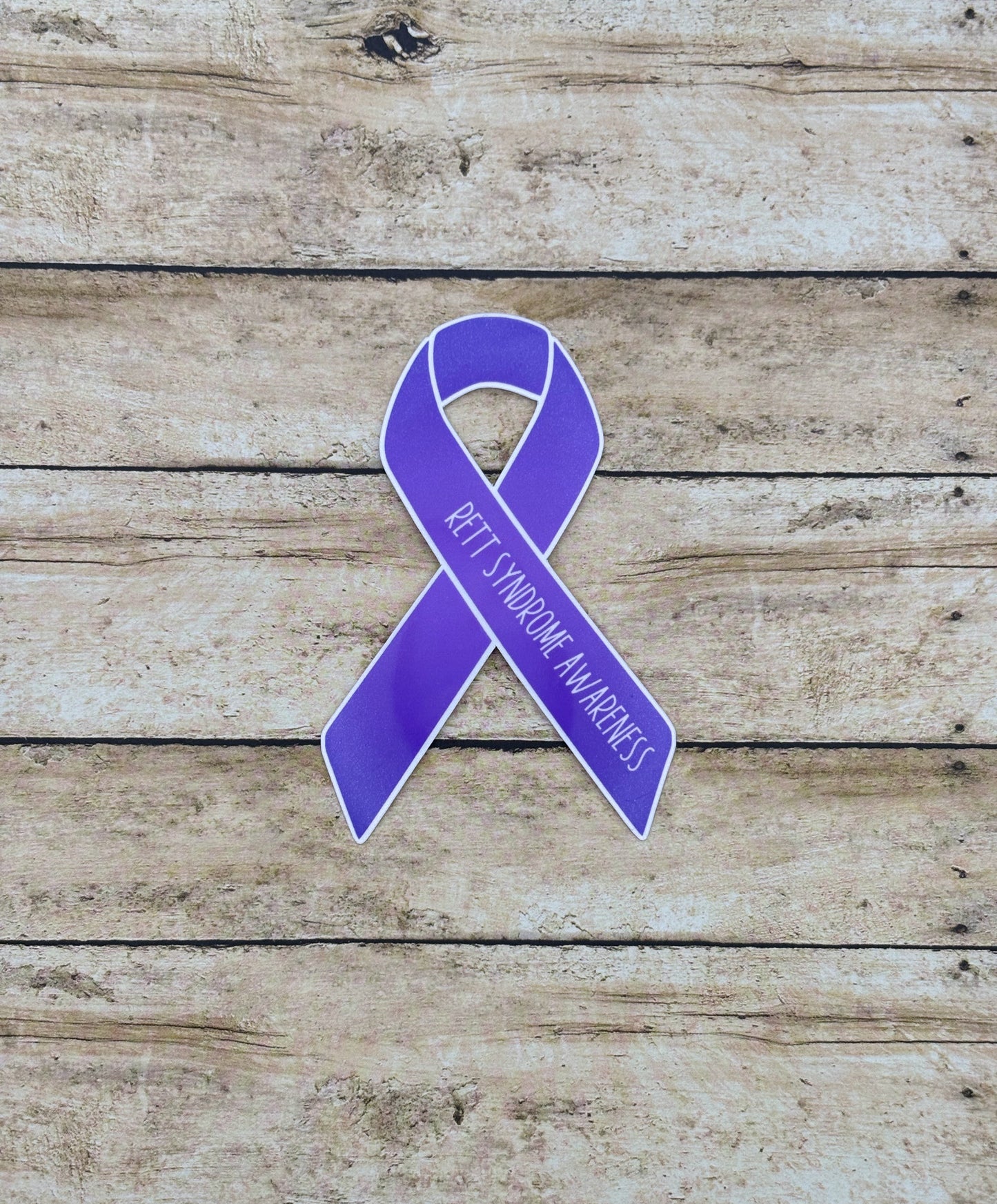 Rett Syndrome Awareness Ribbon Sticker