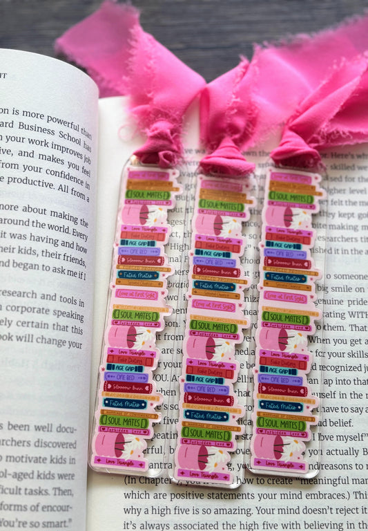 Romance Genres Book Stack Bookmark
