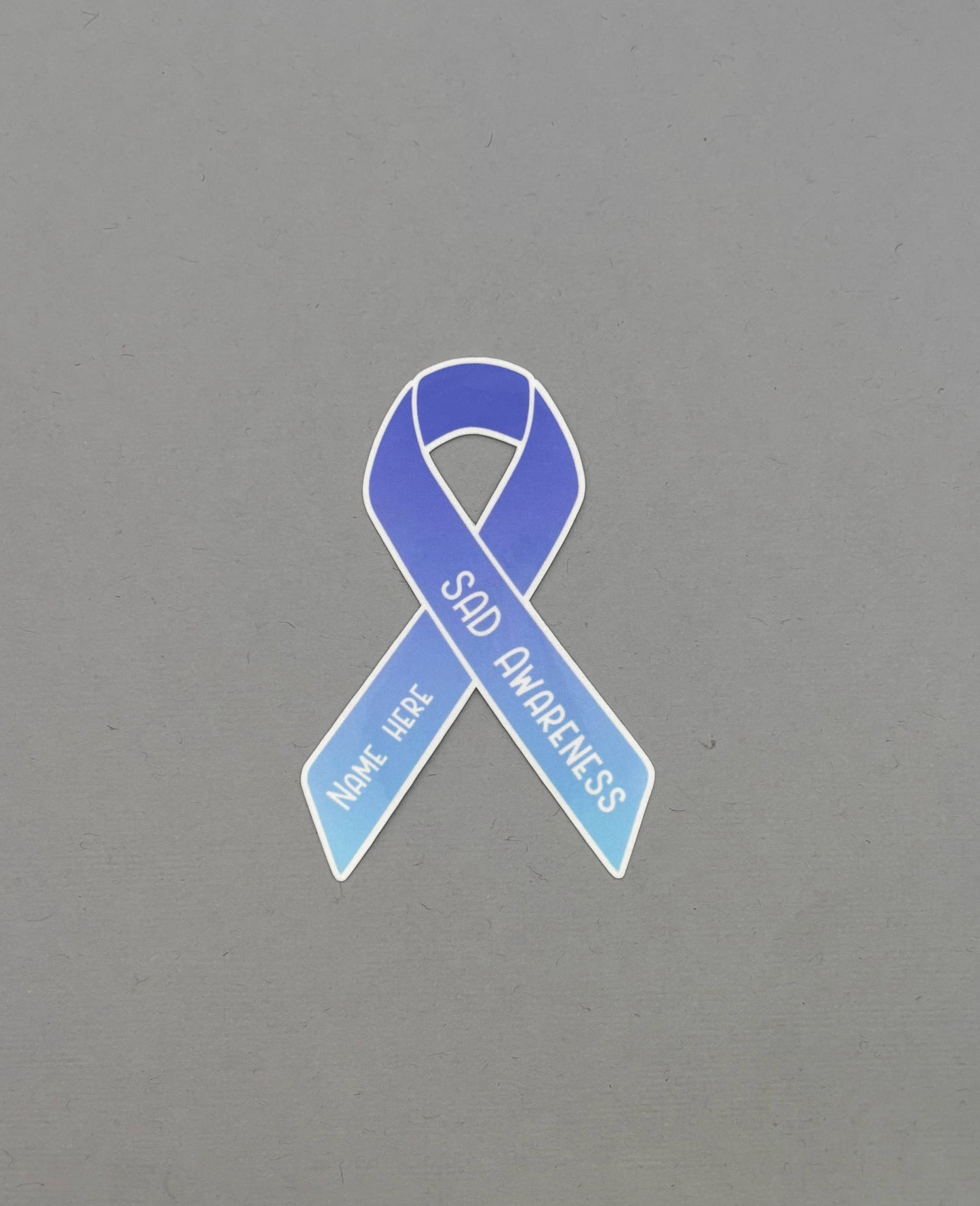 SAD Awareness Custom Ribbon Sticker