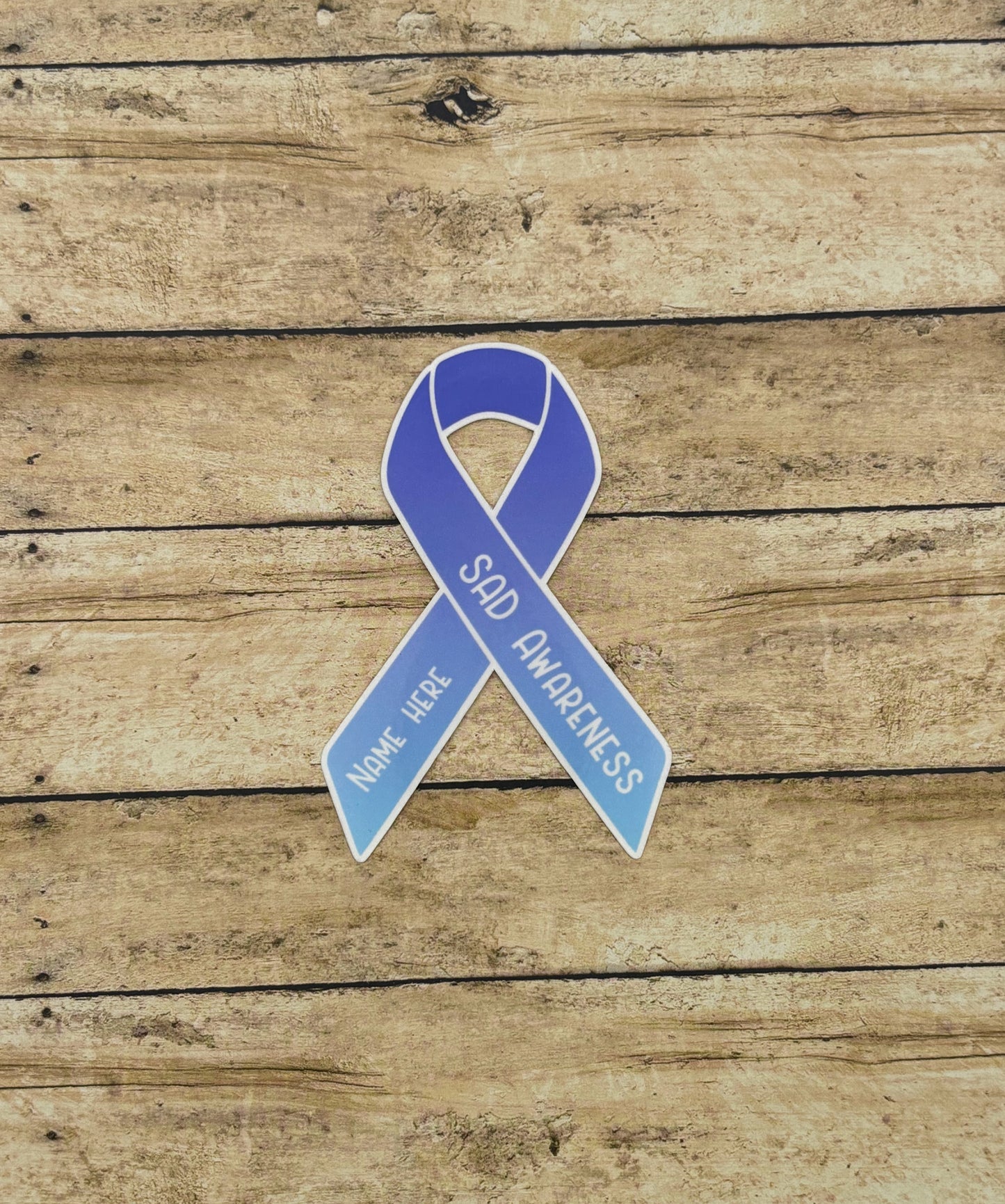SAD Awareness Custom Ribbon Sticker