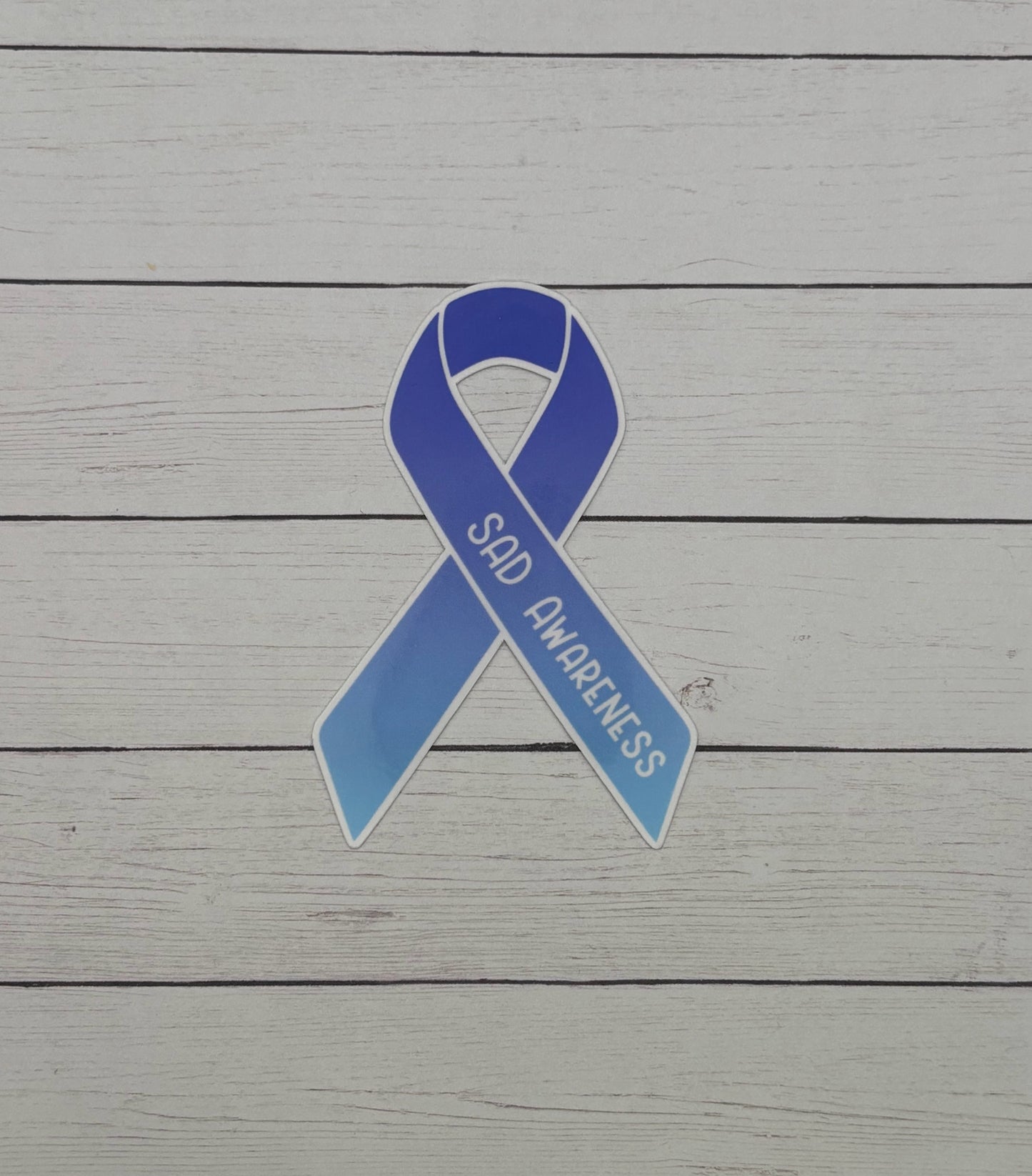 SAD Awareness Ribbon Sticker