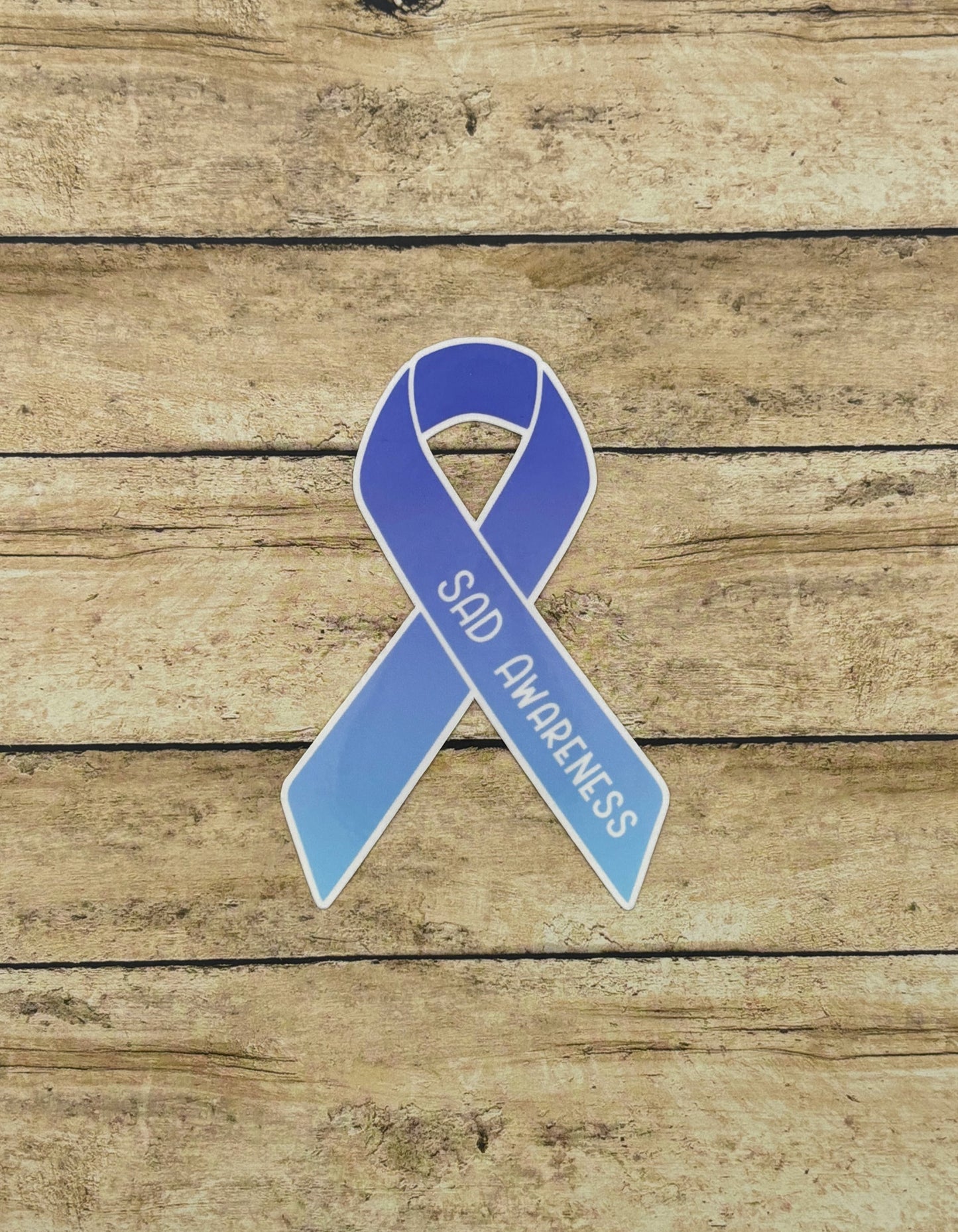 SAD Awareness Ribbon Sticker