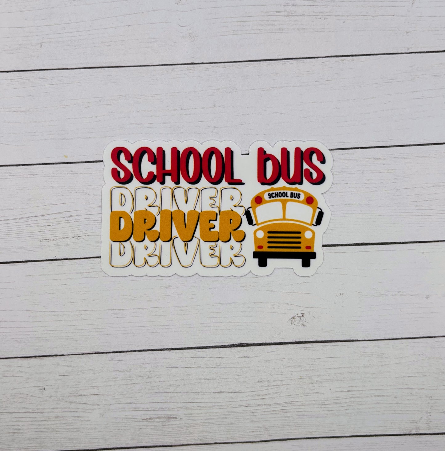 School Bus Driver Sticker