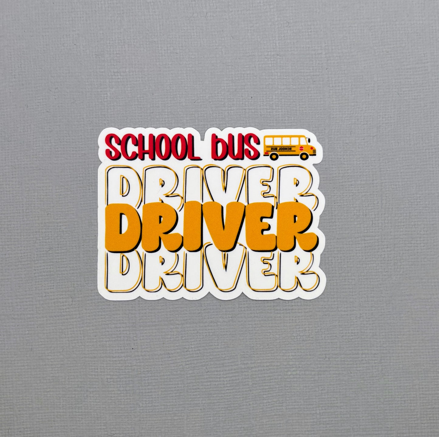 School Bus Driver Sticker