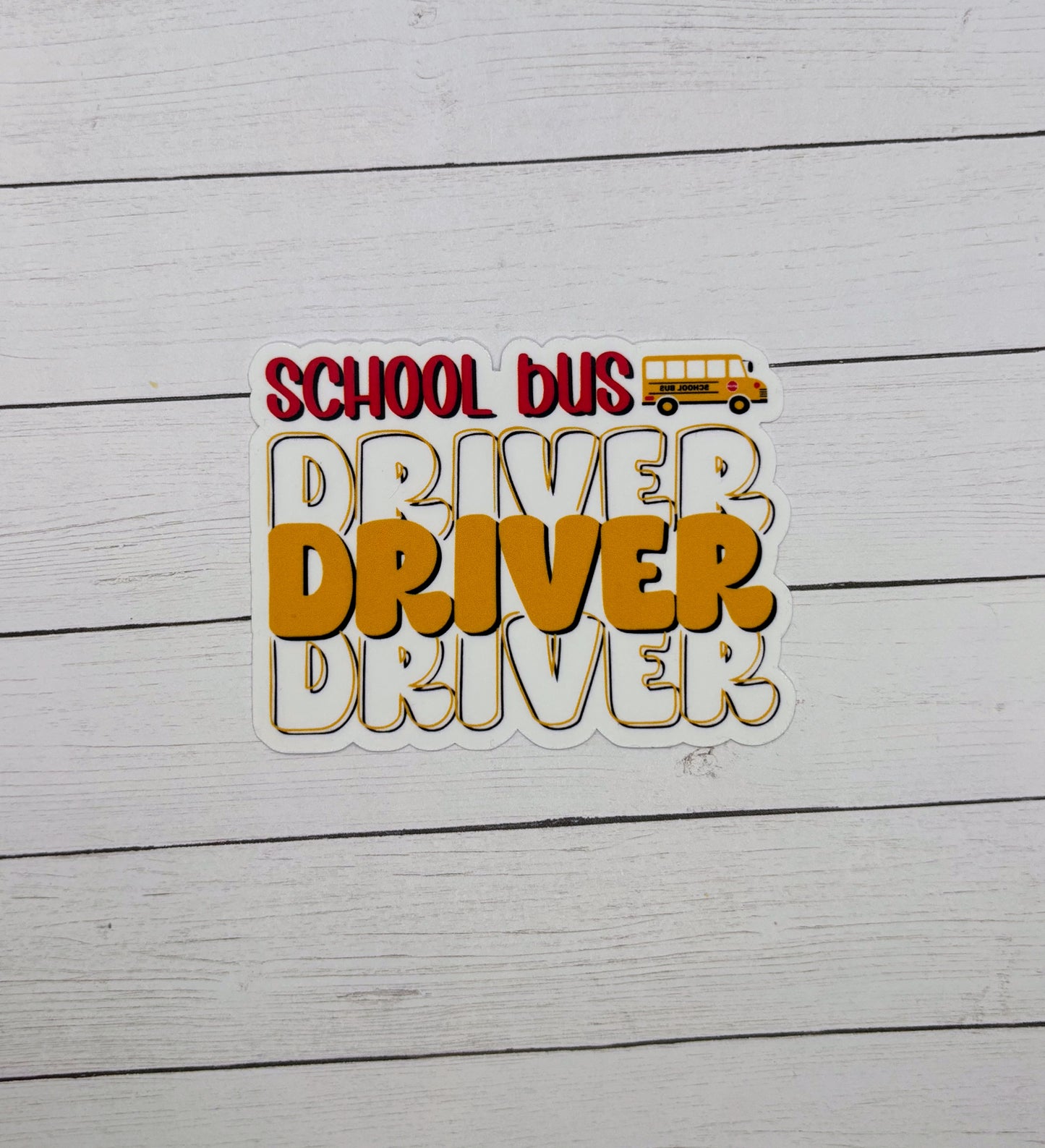 School Bus Driver Sticker