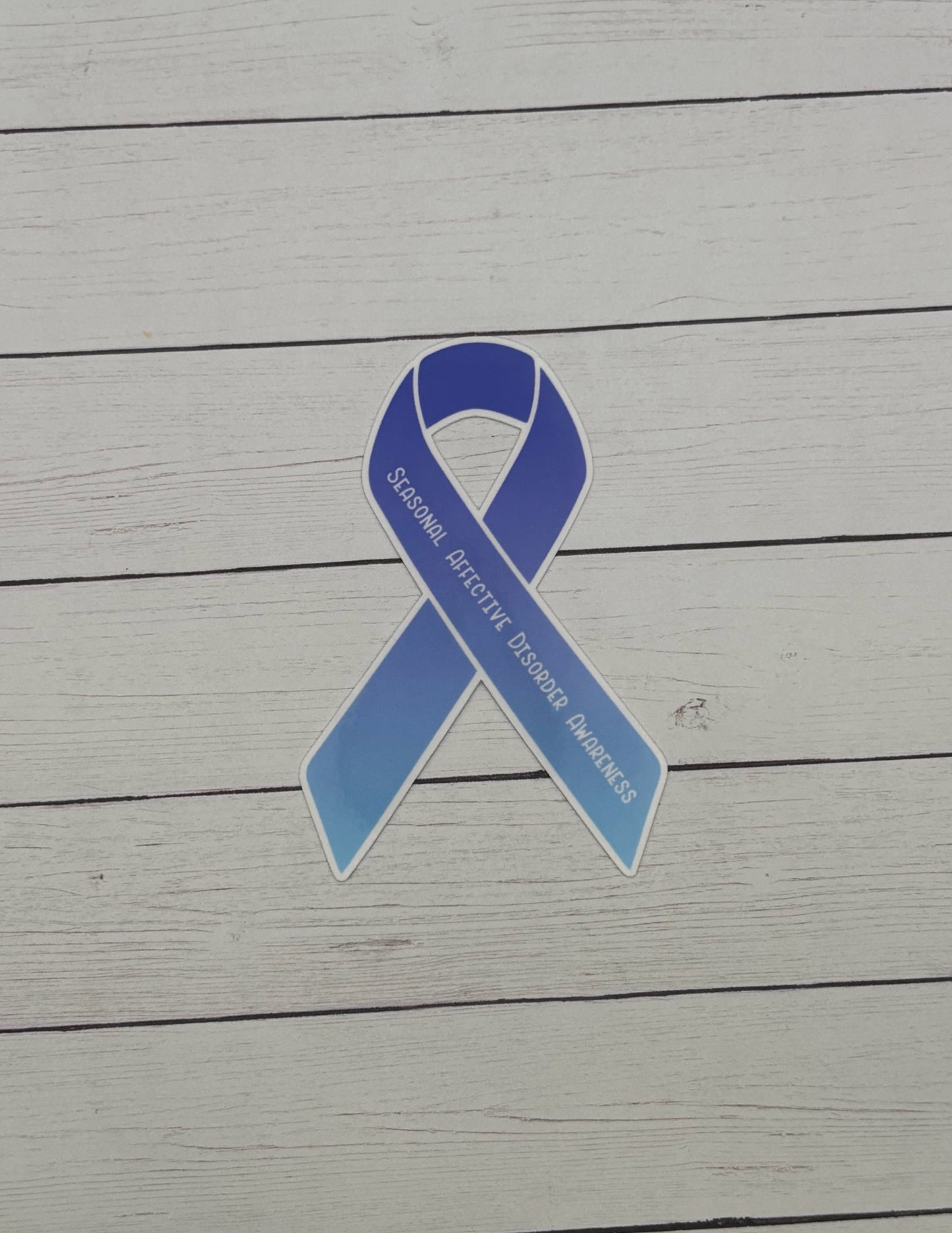 Seasonal Affective Disorder Awareness Ribbon Sticker