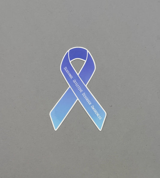 Seasonal Affective Disorder Awareness Ribbon Sticker