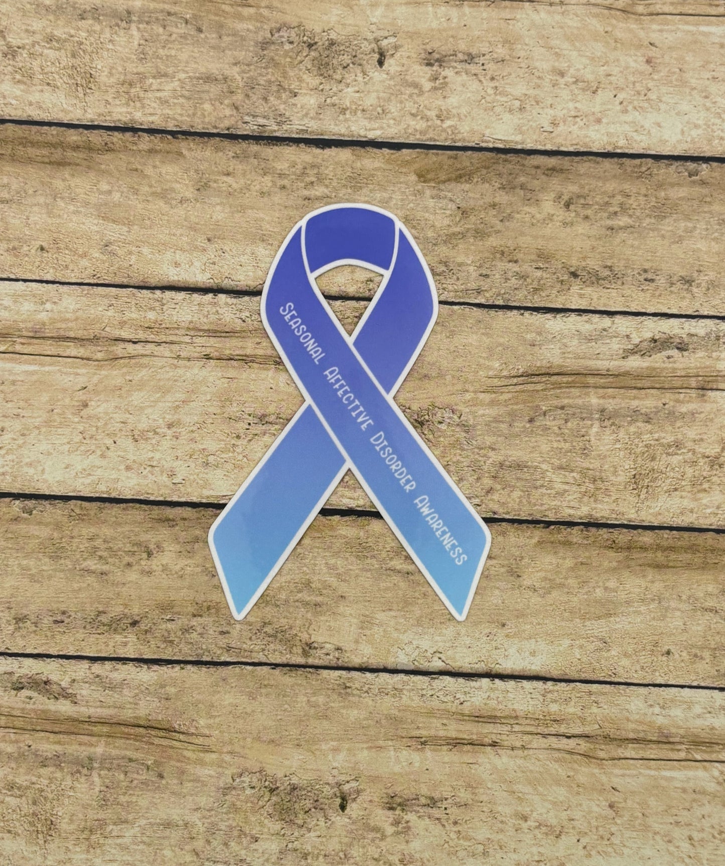 Seasonal Affective Disorder Awareness Ribbon Sticker