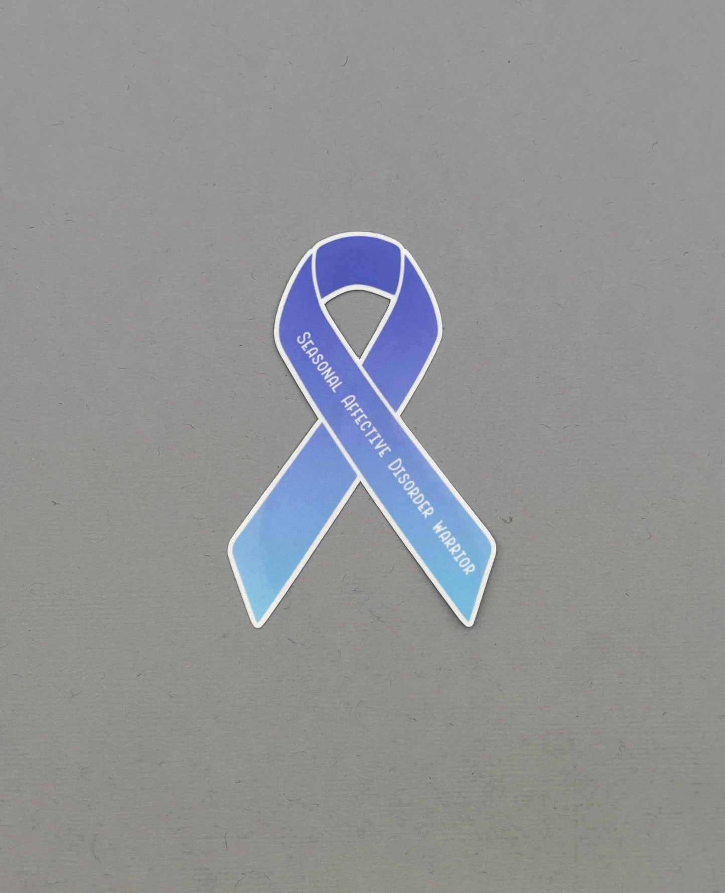 Seasonal Affective Disorder Warrior Ribbon Sticker