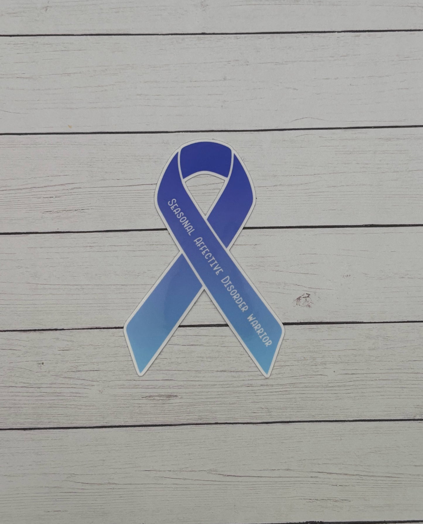 Seasonal Affective Disorder Warrior Ribbon Sticker