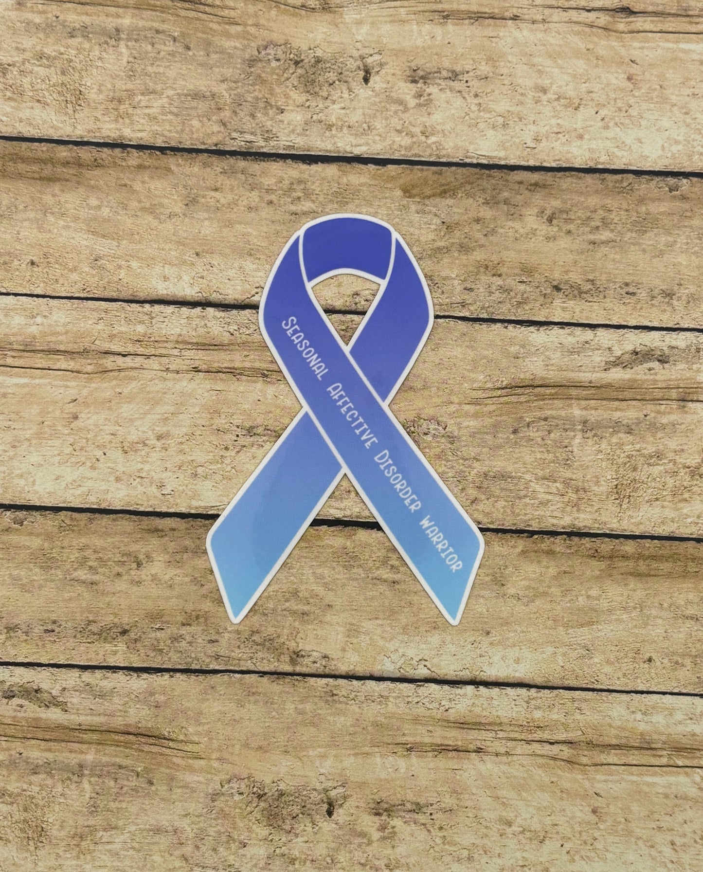 Seasonal Affective Disorder Warrior Ribbon Sticker