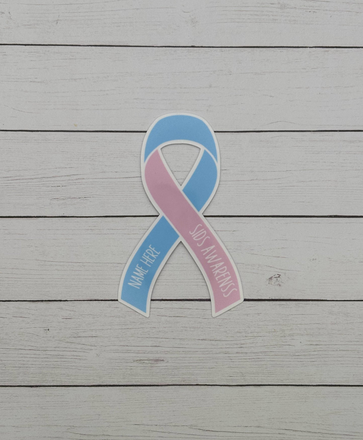SIDS Awareness Custom Ribbon Sticker