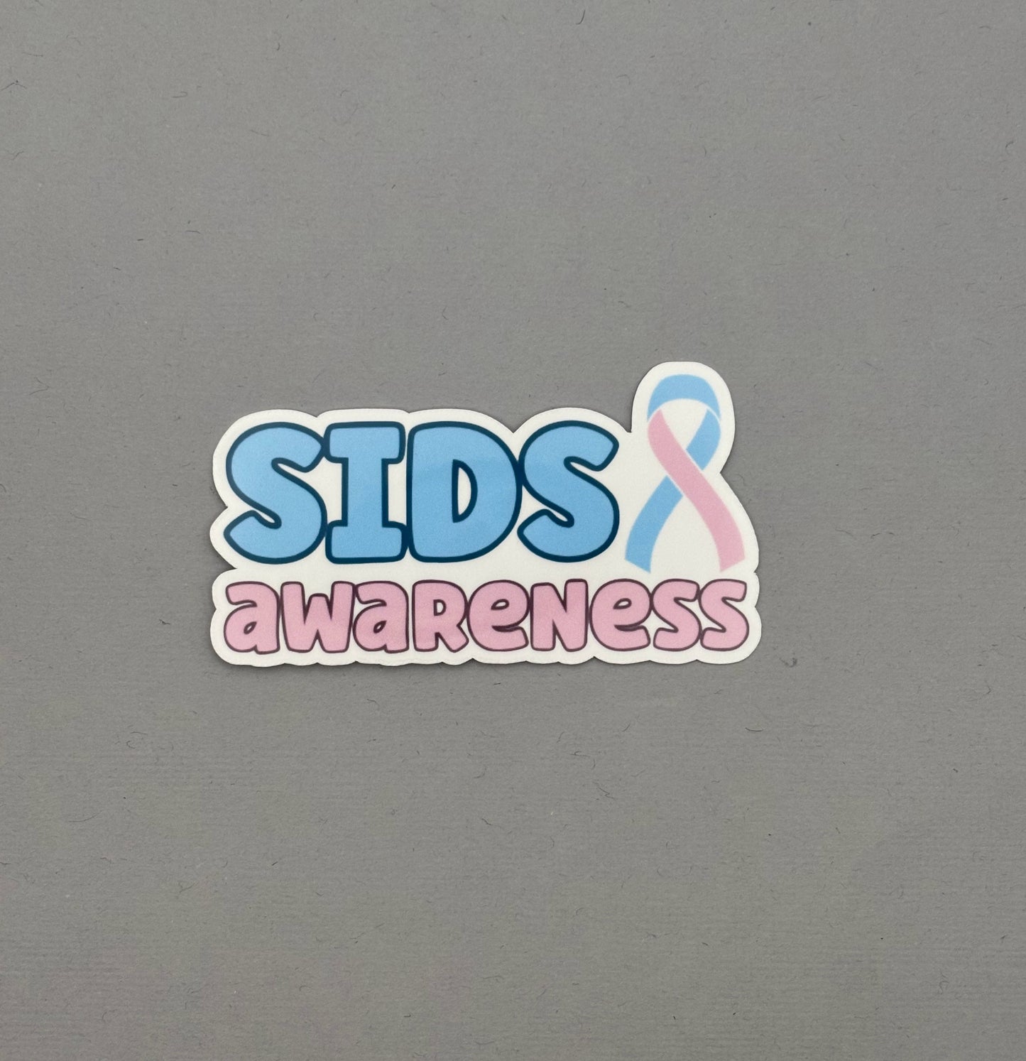 SIDS Awareness with Ribbon Sticker