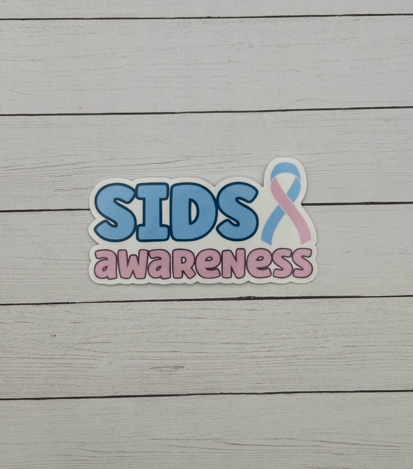 SIDS Awareness with Ribbon Sticker